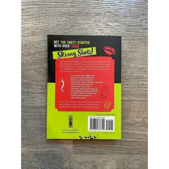 "Skinny Shots" by Paul Knorr, Softcover Cocktail Book - Picture 2 of 2